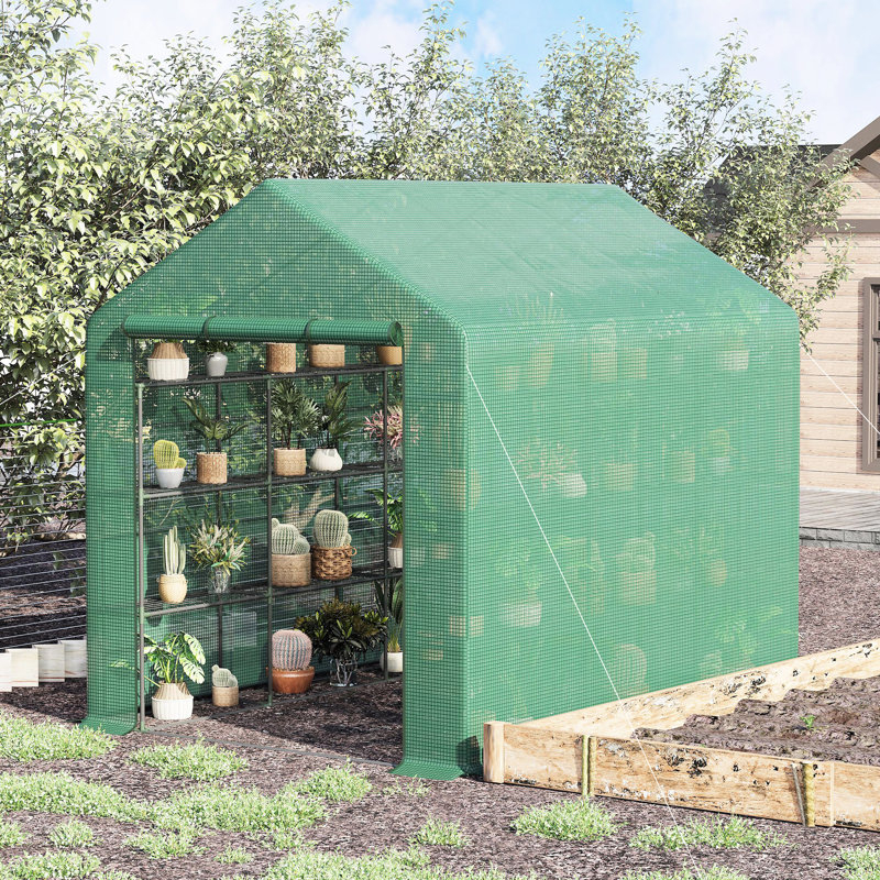 Walk-In Greenhouse - 68,7 po de largeur, pluie, plantes d'organisation