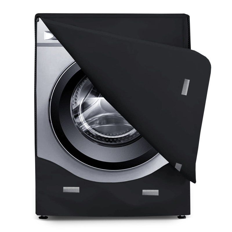 Waterproof Washer/Dryer Cover for Front Load, Black