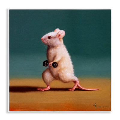 Reproduction d'art de poids avec souris par Lucia Heffernan