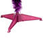 4' Purple Artificial Tinsel Christmas Tree Unlit