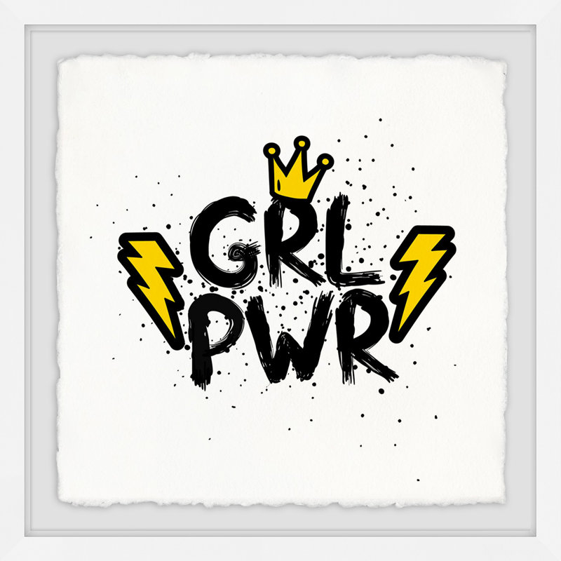 «Girl Power III», reproduction encadrée, H 12 po x l 12 po x P 1,5 po
