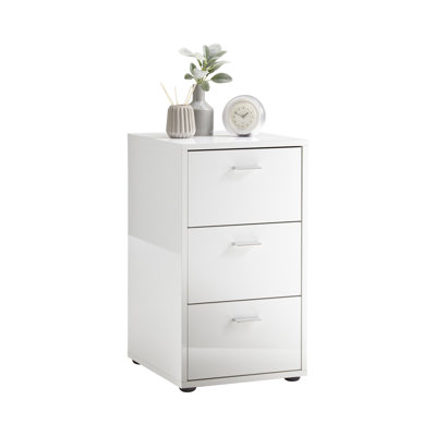 35cm W Manufactured Wood Bedside Table