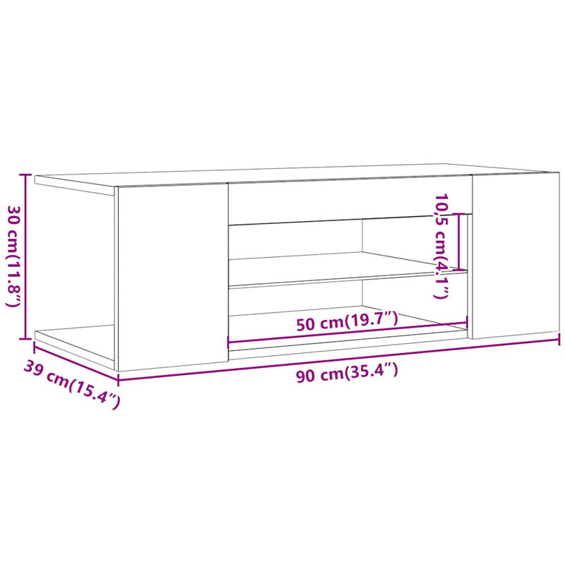 Amaad Unfinished TV Stand, Old Wood