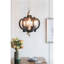 Luminaire suspendu en bois 6 lumières Farmhouse Natural
