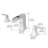Bathroom Faucets for Sink 3 Hole 8 inch Widespread Bathroom Sink Faucet with Pop Up Drain Double Lever Handle Faucet Bathroom Vanity Faucet Basin Mixer Tap Faucet with Hose-115827450
