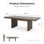 Table de salle à manger extensible Gamino-300019257