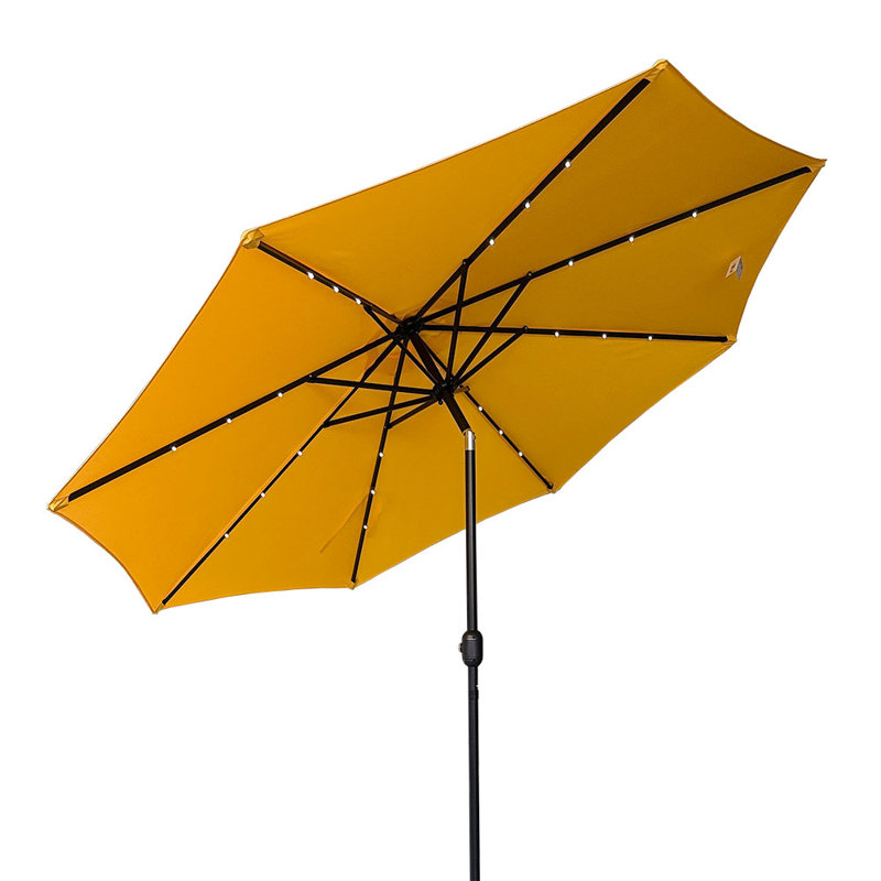  Parasol solaire avec lumières DEL jaunes