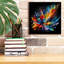  «Color Burst 2» par Rey Klimt, art mural sur toile, 12 po x 12 po