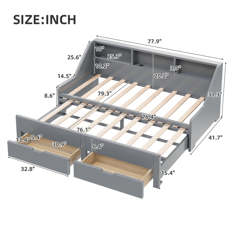 Brai Daybed, Gray