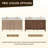 Lala 60" Double Bathroom Vanity with Grain White Engineered Stone Countertop without Mirror-658382844
