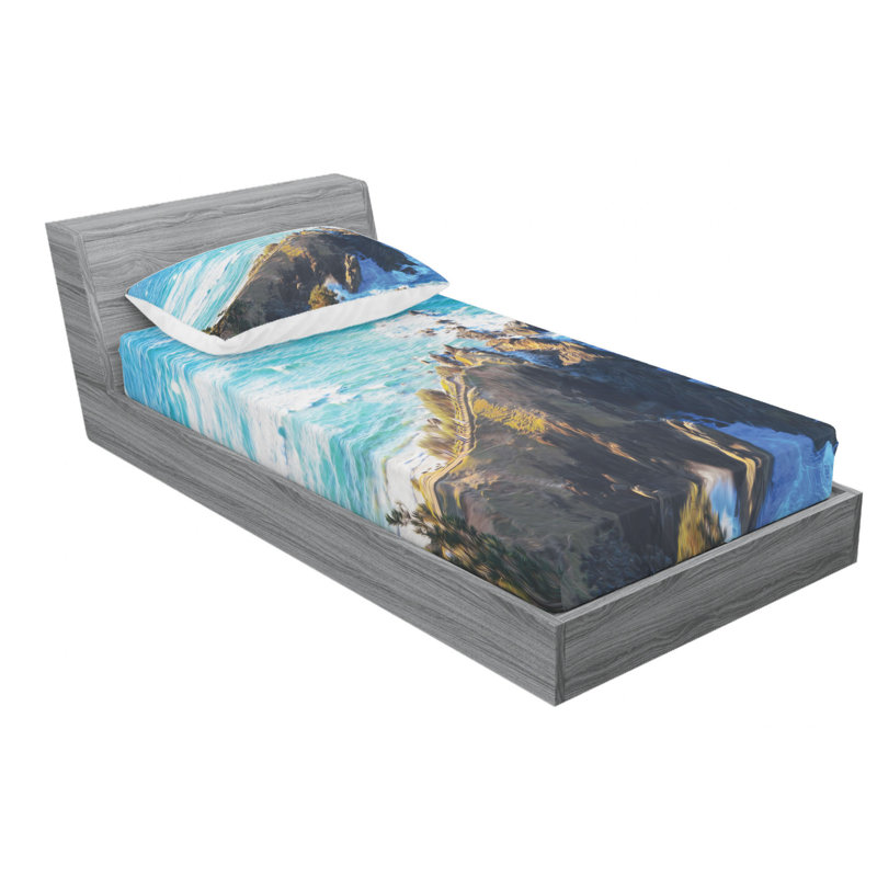 Microfiber Sheet Set, Twin Sheet Set with Fitted Sheet