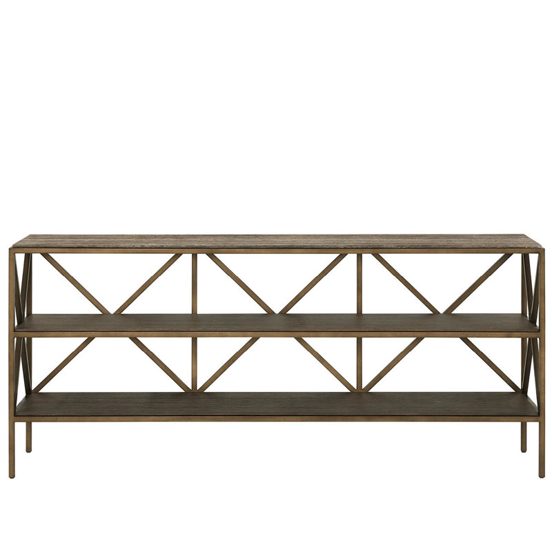 Montclair 75'' W Marble Console Table