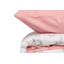 Ensemble de housse de couette 100% coton saumon / blanc / gris 4 pièces