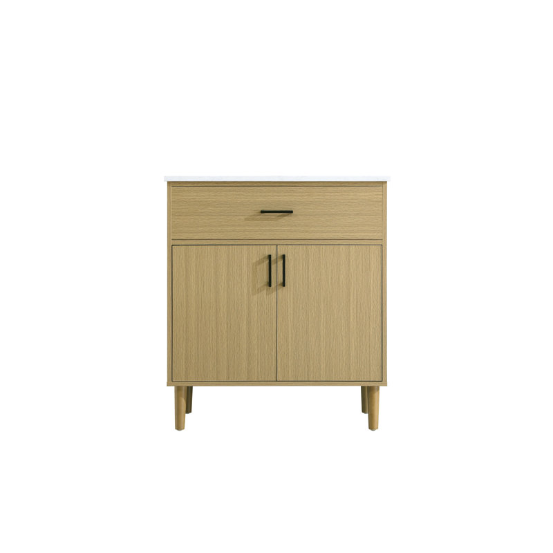 Meuble-lavabo simple de 30 po Chandler, Brun miel