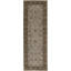 Tapis de couloir beige et rouille de haute qualité noué à la main