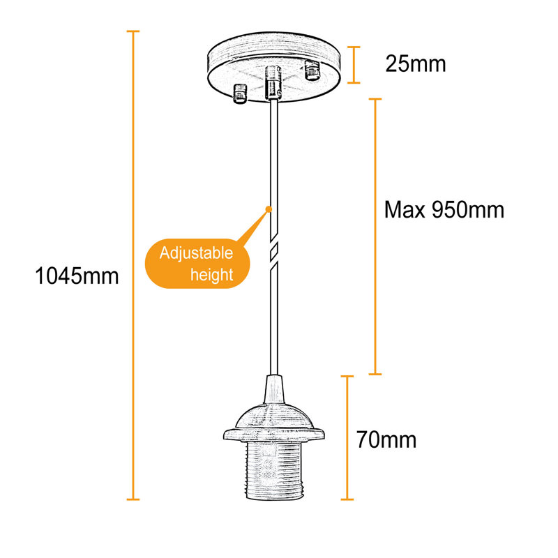 Schiavo 1 - Light Jar Pendant, Black, Black