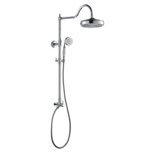 Fennocasa Polaris Vintage Rain Shower System, 8” Rainfall Shower Head