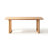 Burlywood Rectangular Solid Wood Dining Table-1948478998