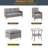 6 Piece Patio Conversation Sofa Set with Table-110097514