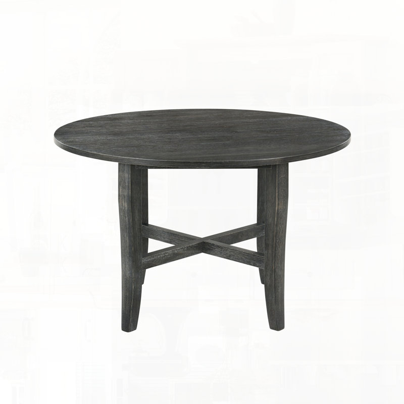Dining Table with Sturdy Fixed Non-Extendable Tabletop