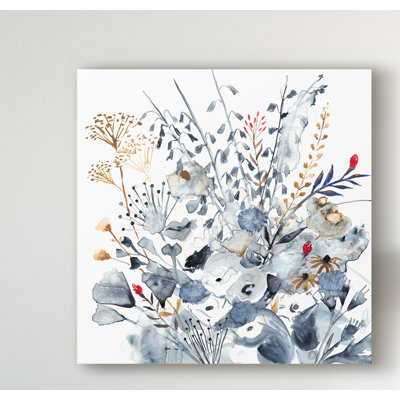 « indigo & ocre i », peinture sur toile tendue