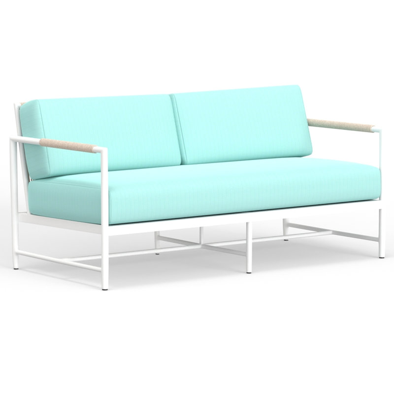 Sabbia Outdoor 2 - Seat Loveseat, Dupione Celeste Sunbrella®