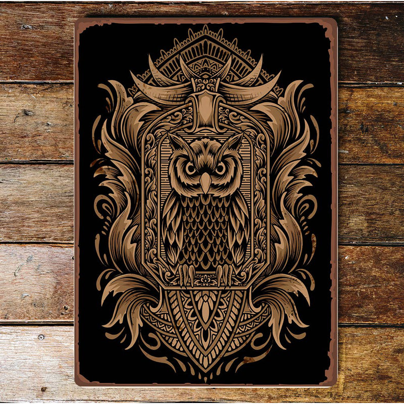 3609 Wall Decor on Metal, 25cm H x 20cm W