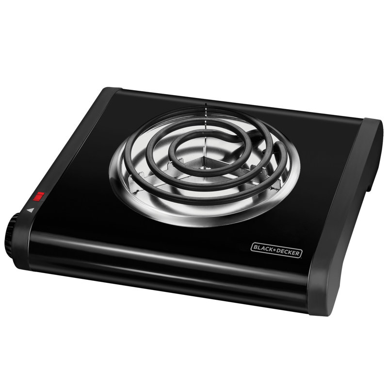 BLACK+DECKER SB1001B Single-Burner Portable Buffet Range, Black