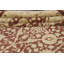 Tapis floral floral Oushak Chobi noué à la main 9 x 12