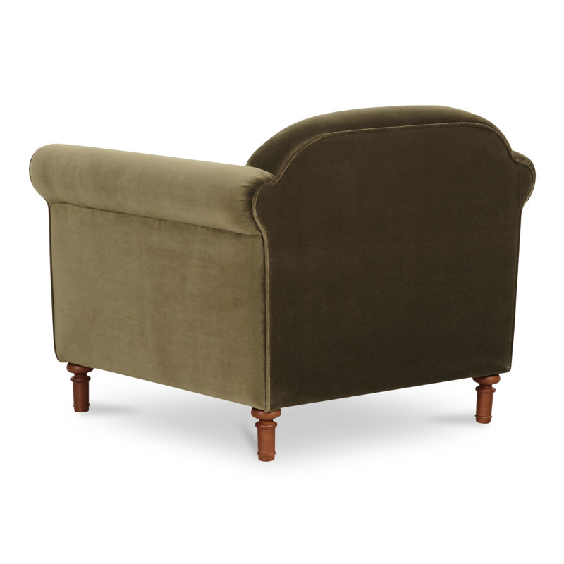 Harmony Armchair, Dark Green Velvet
