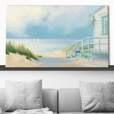 «Morning Ride to the Beach» par Julia Purinton - Peinture