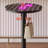 24''W Glass Top Round Bar Table Interactive Cocktail Table With Touch-Sensitive LED Lights & Hook For Kitchen Bistro, Parties