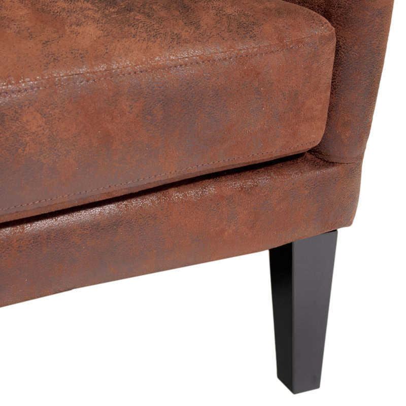 Adetola 27" Wide Polyester Wingback Chair