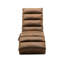 Chaise longue de massage en lin d'intérieur avec télécommande, longue chaise de massage électrique ergonomique avec 5 modes pour le bureau, le salon, la chambre à coucher (café)