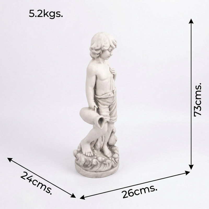 MICHAEL 73cm Antique Stone Effect