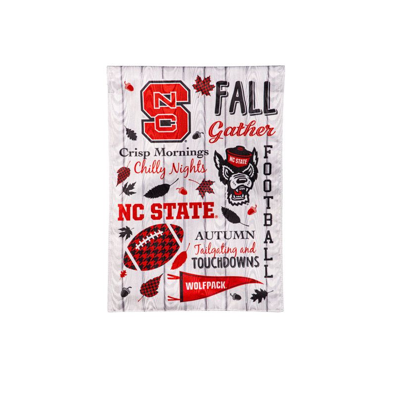 Double face 18 H x 12,5 l, NCAA North Carolina State