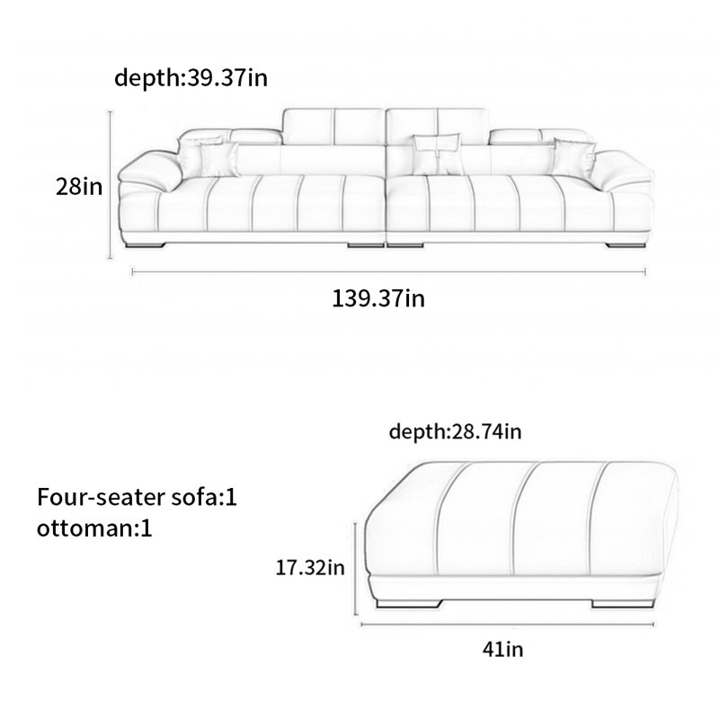 American-style simple modern sofa