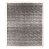 Handmade Cotton and Silk Striped Area Rug