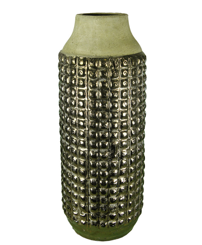 Ceramic Table Vase, 16" H x 6" W x 6" D