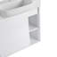 Meuble-lavabo mural 24 po avec lavabo en céramique blanche et porte à fermeture en douceur, emballage KD, blanc brillant-2008012453-2008012454