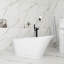 Baignoire de trempage autoportante en acrylique blanc lustré 59 po x 28 po