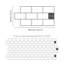 14cm W x 28cm L Aluminum Peel and Stick Subway Tile-894292337