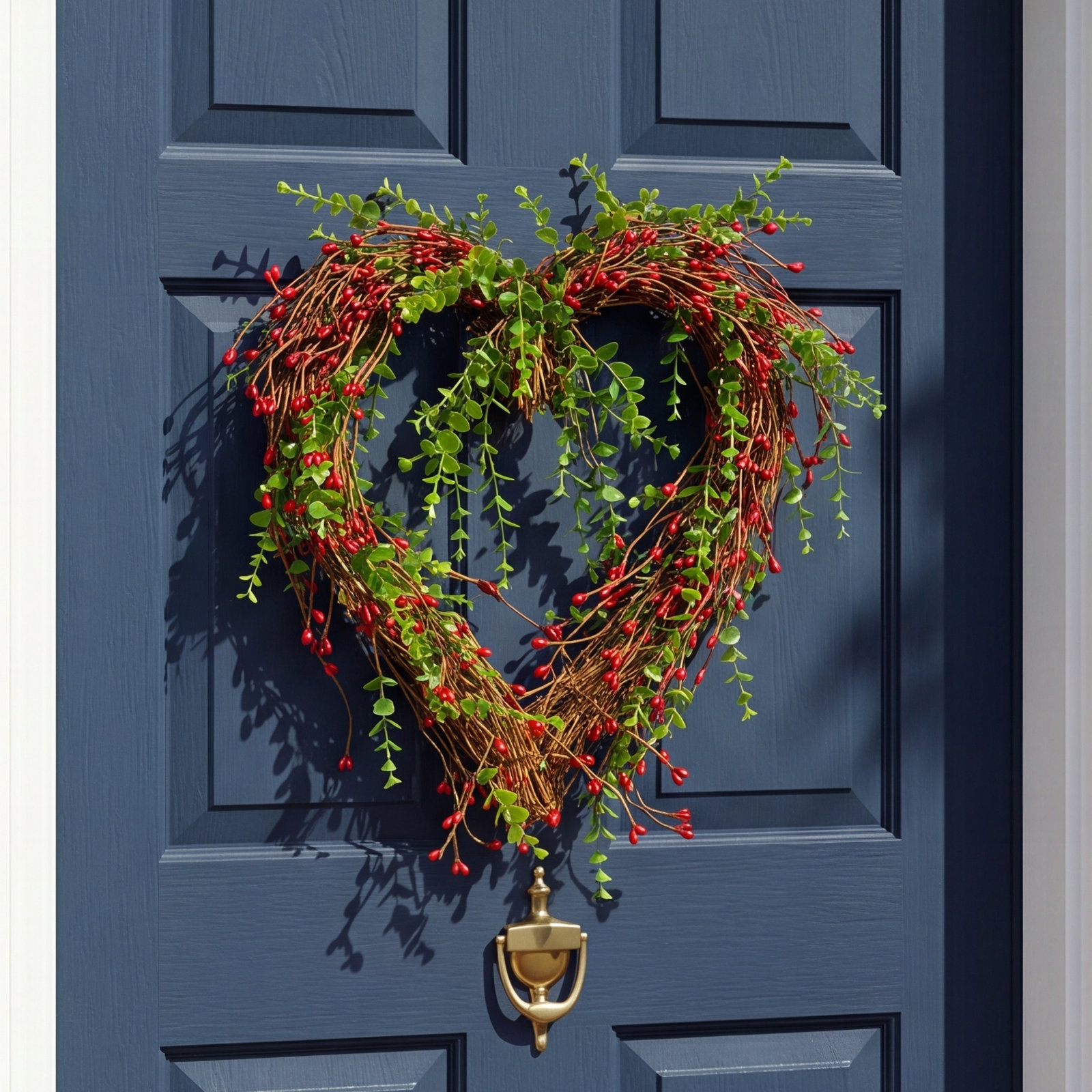 8" Berry Valentine's Day Wreath, Red