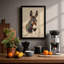 Ceremonial Donkey Japandi - Framed Print-103263699-103263711