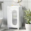 Meuble-lavabo de salle de bain avec lavabo, armoire de salle de bain avec tablette à deux niveaux