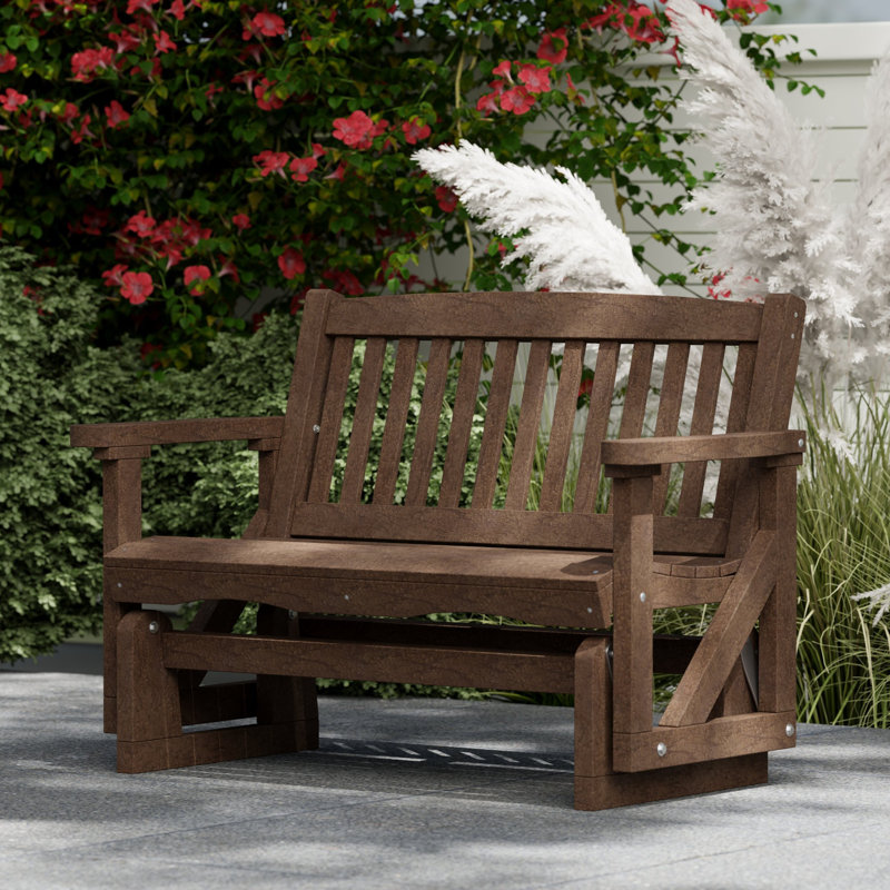 Fauteuil oscillant classique Mission, Brun Tudor