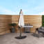 Deleon 3m Cantilever Parasol Light Grey