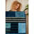 Wencil Stylish Cotton Area Rug (2.6 x 6.6 ft), White, Yellow, Blue & Navy Blue | 100% Cotton, 1200 g/m², 0.4 in Pile Height, Antibacterial, Non-Slip PVC Underside | Machine Washable, Perfect for Living Room & Bedroom Decor-112936471