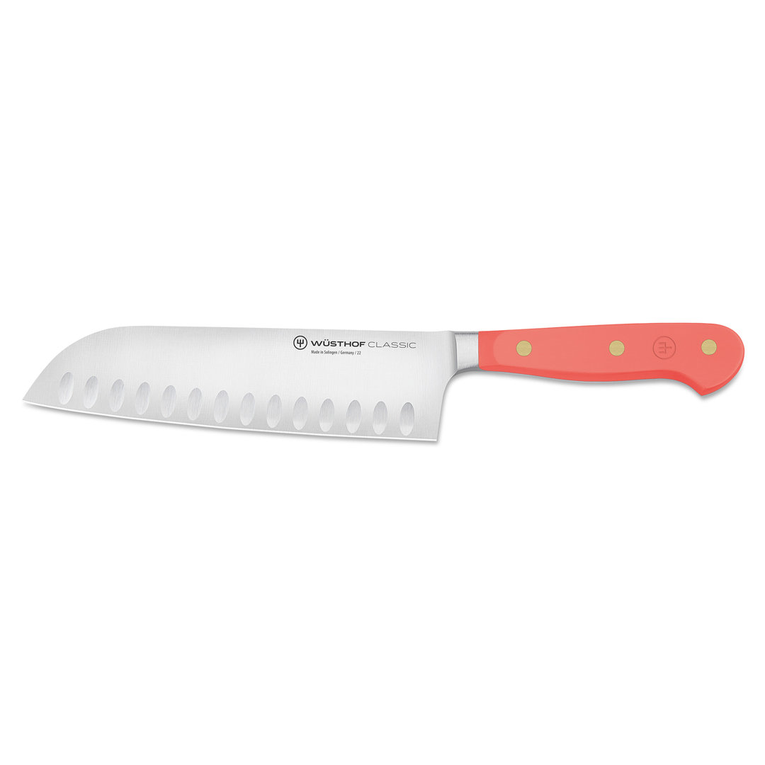 WÜSTHOF German Classic Coral Peach 7" Santoku Knife WÜSTHOF