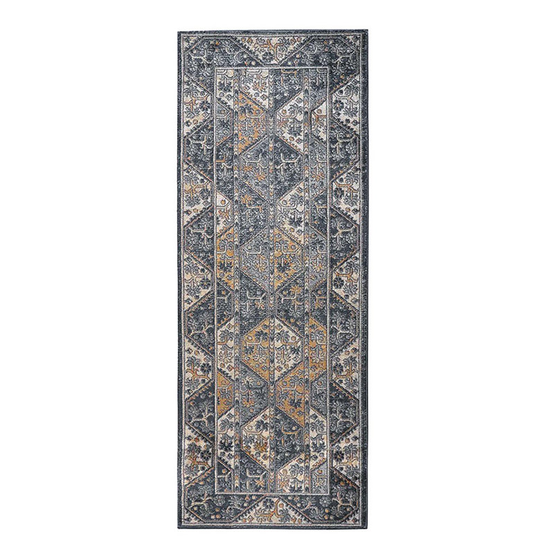 Tapis à motif de tuiles traditionnelles, Tapis de couloir 2 pi 7 po x 7 pi